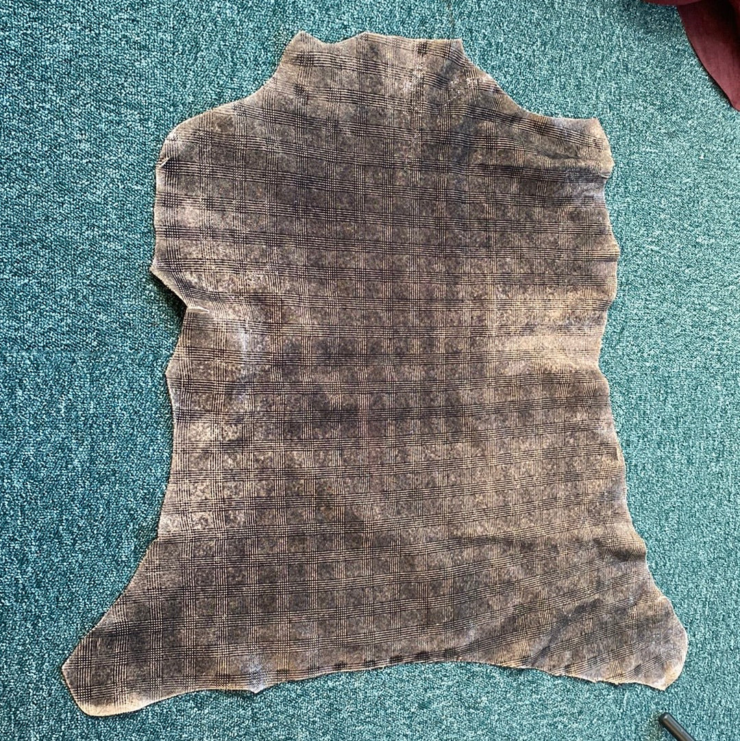 Goat skin Burberry Finish dark brown Leather approx 0.9/1.1 mm