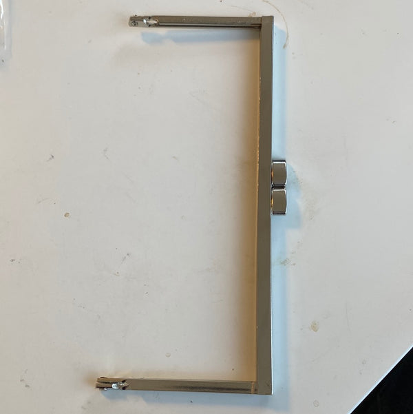Metal bracket Nickel opening wallet purse square 18 cm