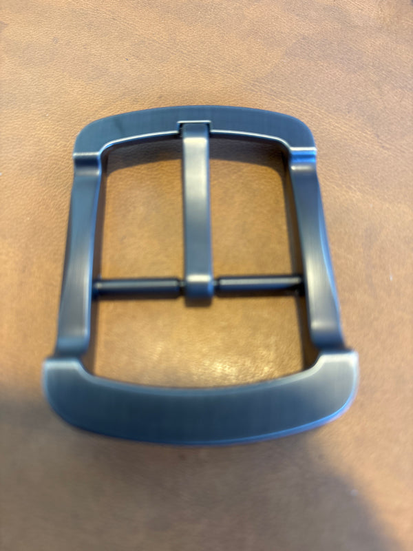 Black Brushed Steel Belt Buckle 4 cm