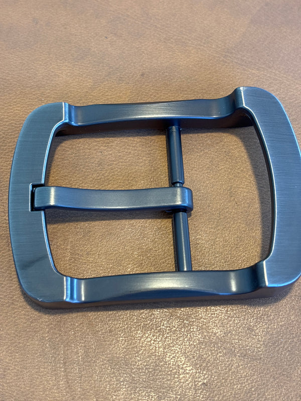Black Brushed Steel Belt Buckle 4 cm