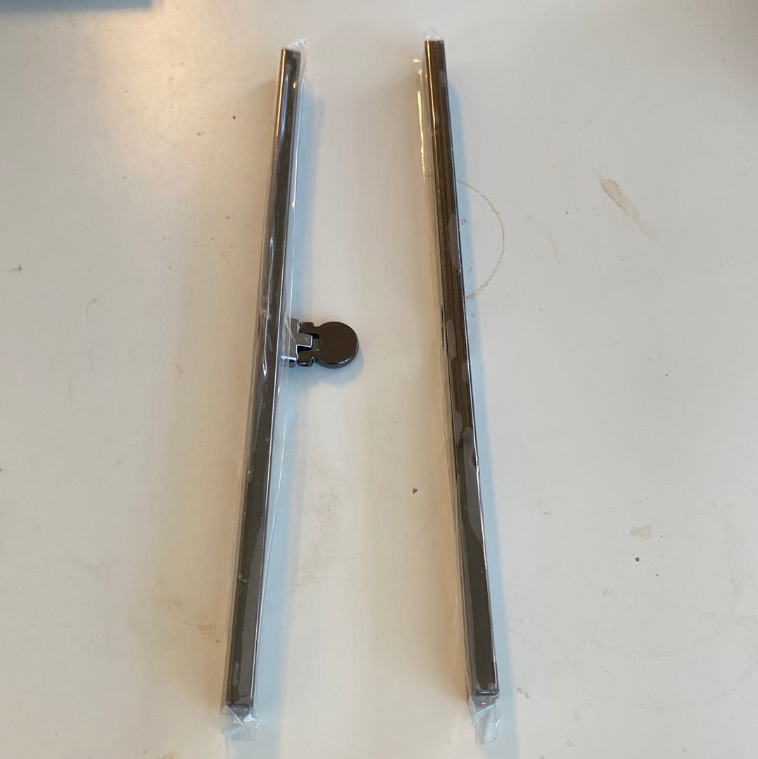 Metal bracket opening wallet purse 15 cm Nickel Luxury finish with screw