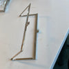 Metal bracket Nickel opening wallet purse square 18 cm
