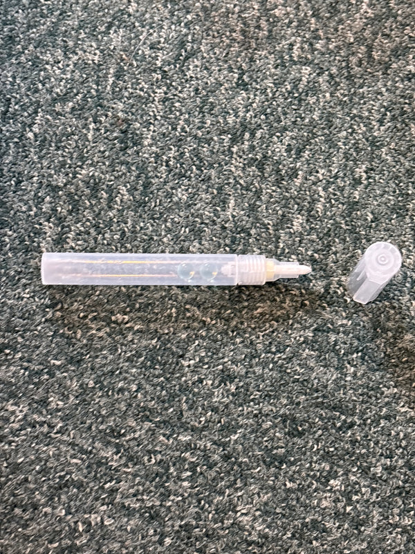 Refillable edge paint or glue applicator pens different sizes
