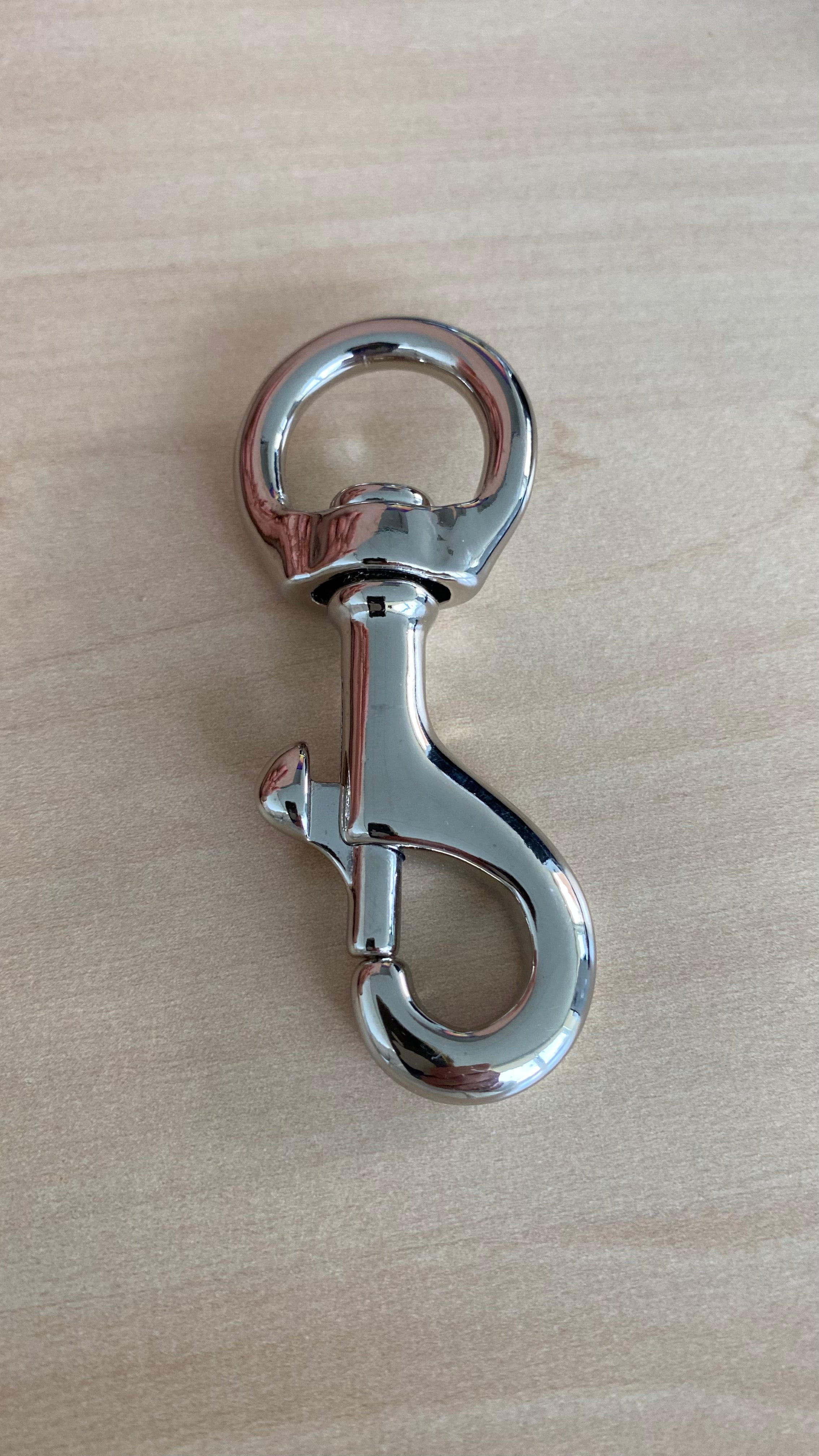 Musketon hook extra strong 20 mm round top per two pieces Nickel