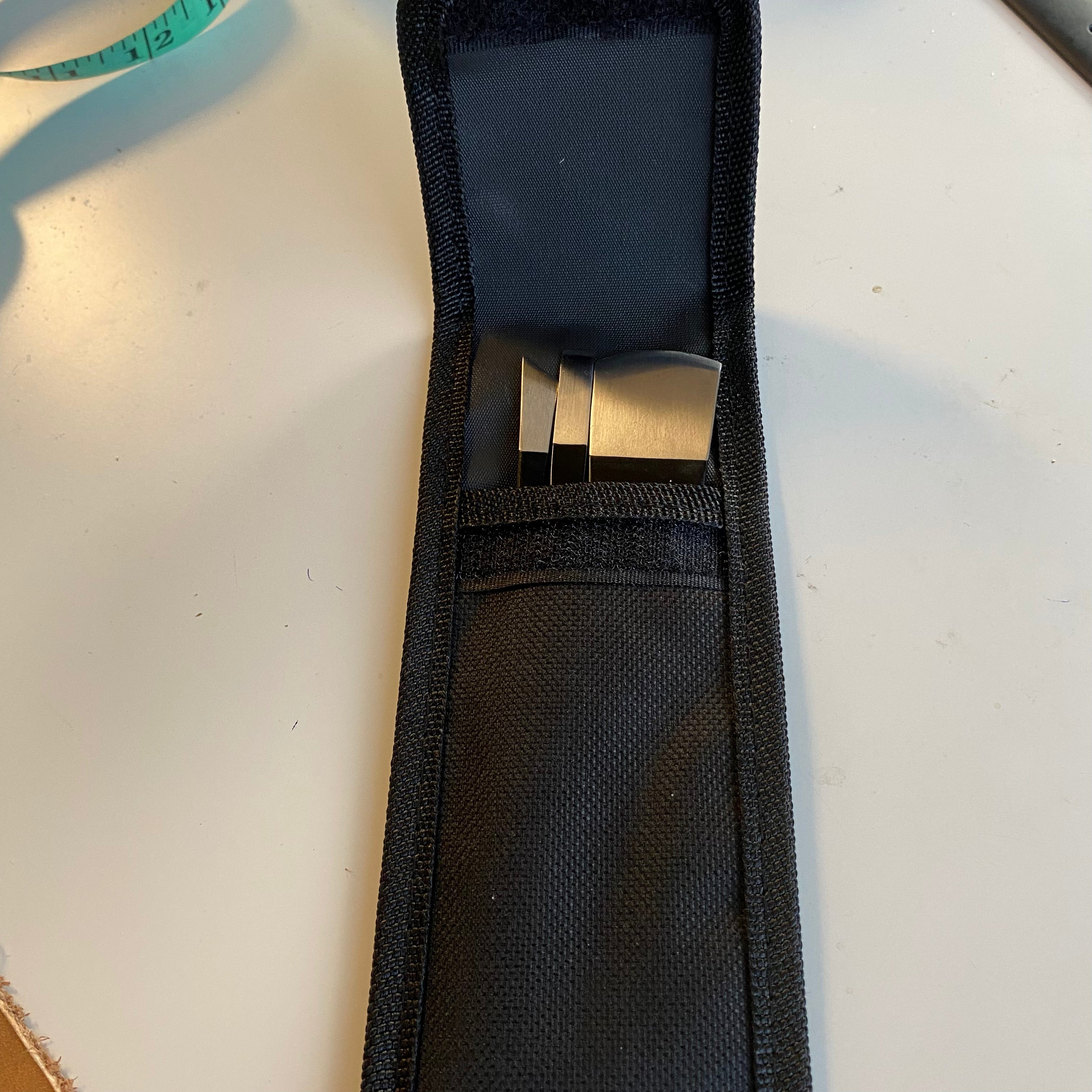 Japanese leather cutting knives three sizes