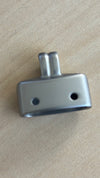 Metal key ring holder Nikkel brushed 2.6 cm long 0.6 cm wide