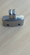 Metal key ring holder Nikkel brushed 2.6 cm long 0.6 cm wide