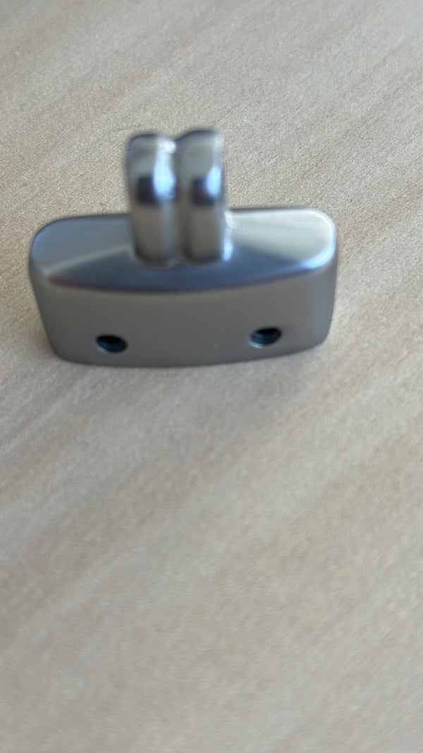 Metal key ring holder Nikkel brushed 2.6 cm long 0.6 cm wide