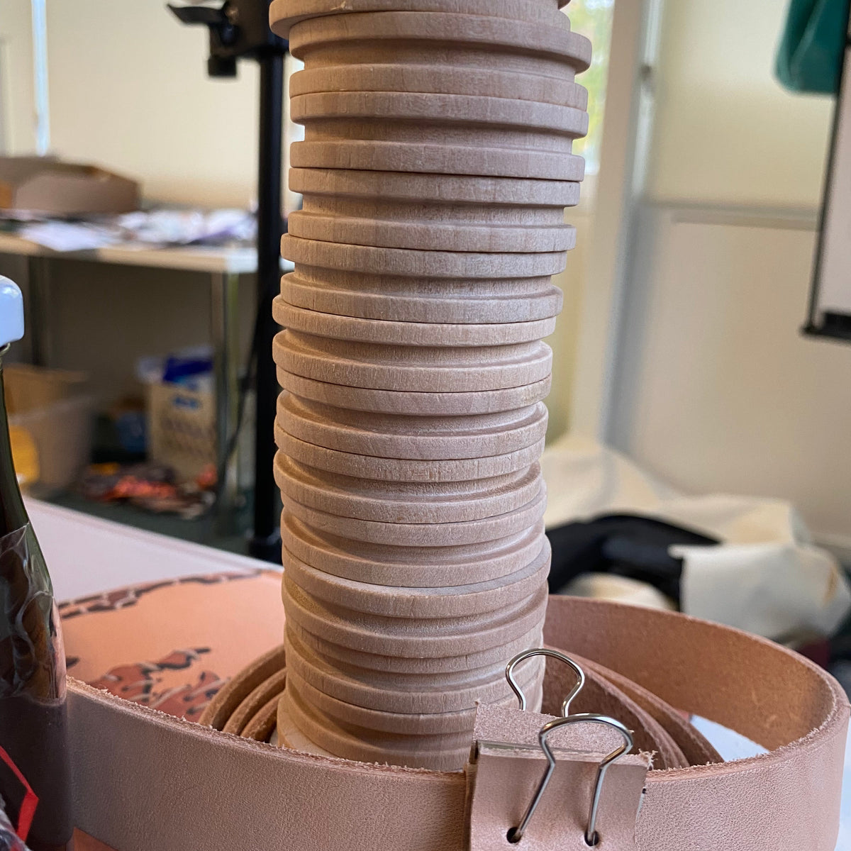 Wood Leather Polisher circular