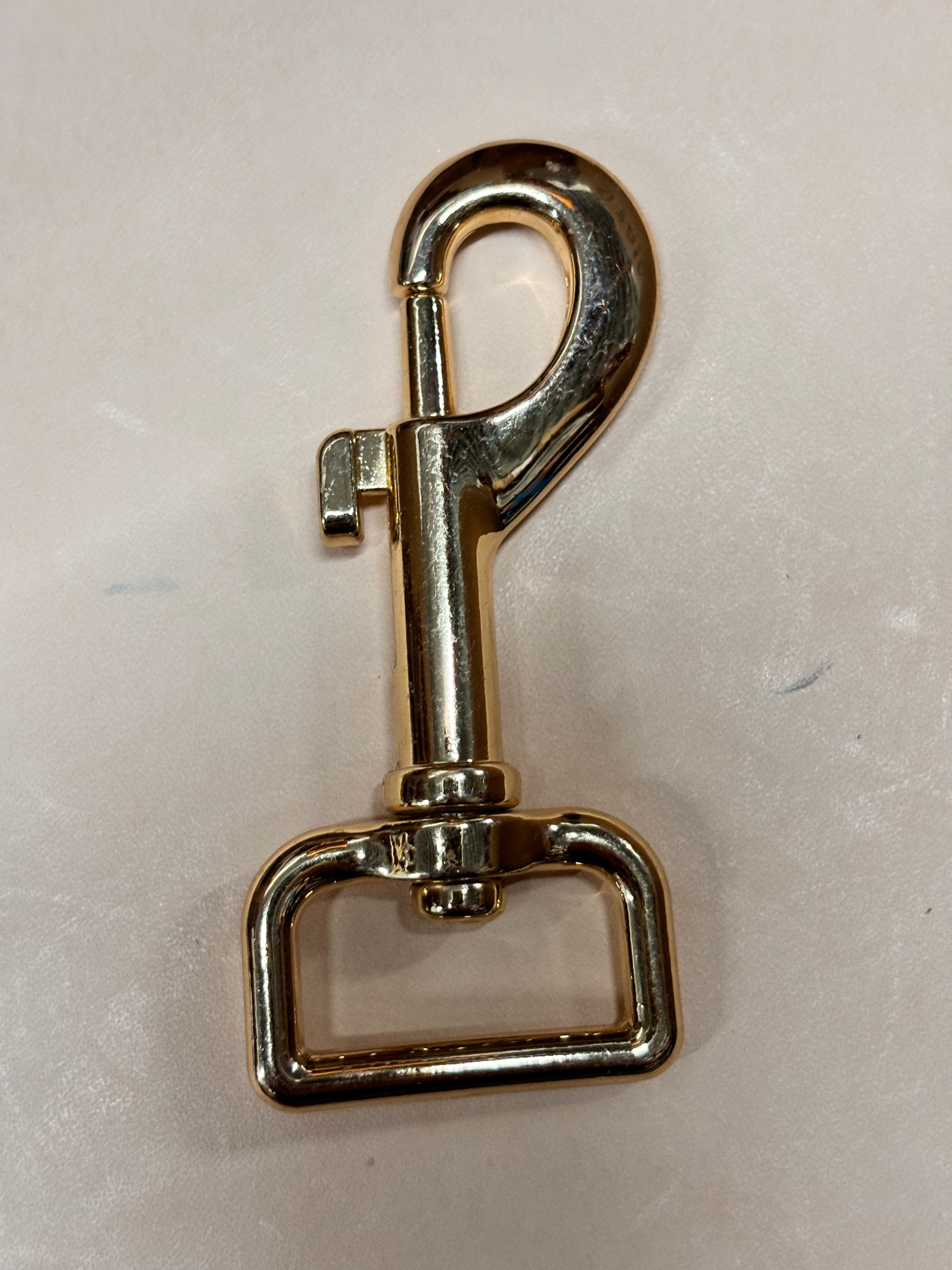 Musketon hook round top trapeze 25 mm