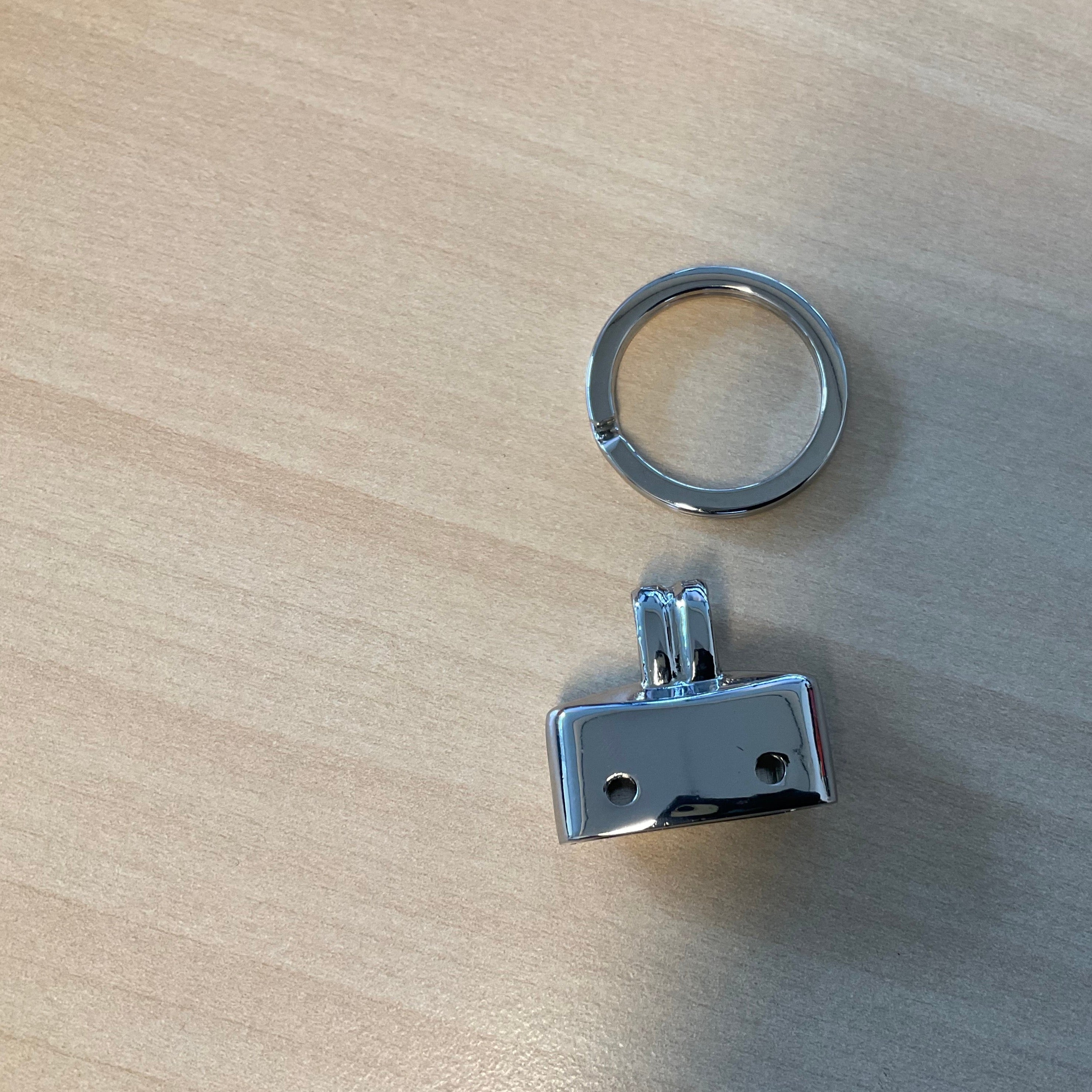 Metal key split ring nikkel (only the ring)