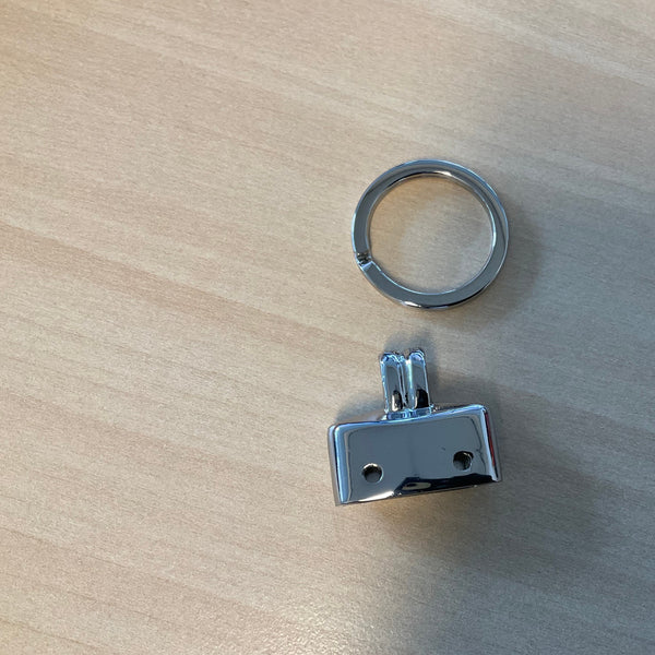 Metal key split ring nikkel (only the ring)