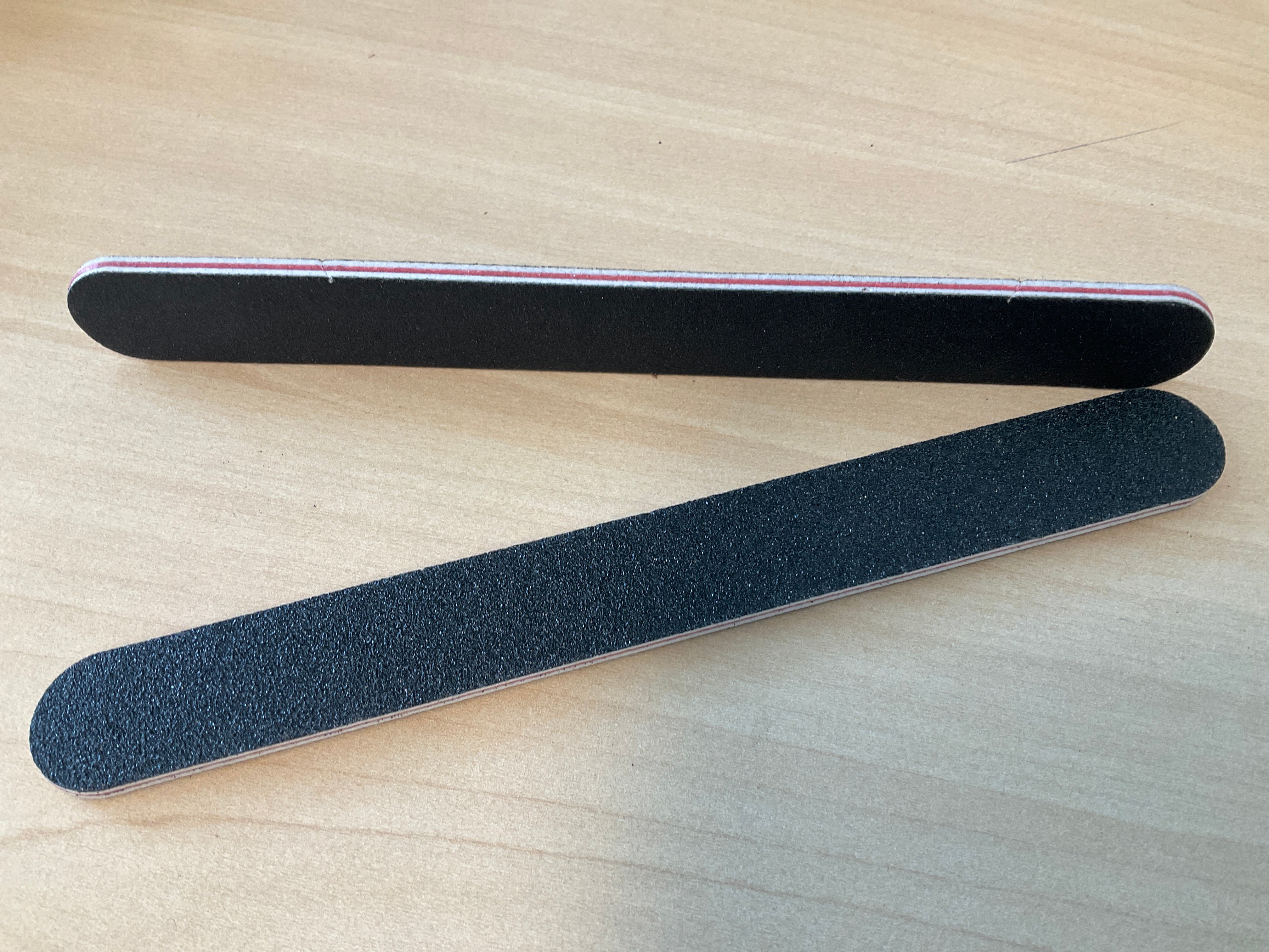 Nail file for leather edges