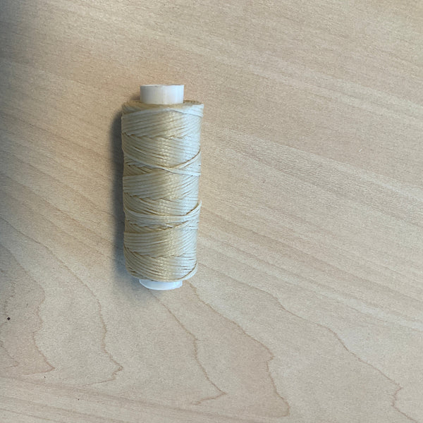 Waxed Polyester Thread Beige