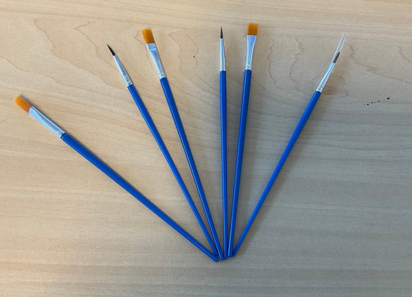 Brush set x2 for leather paint