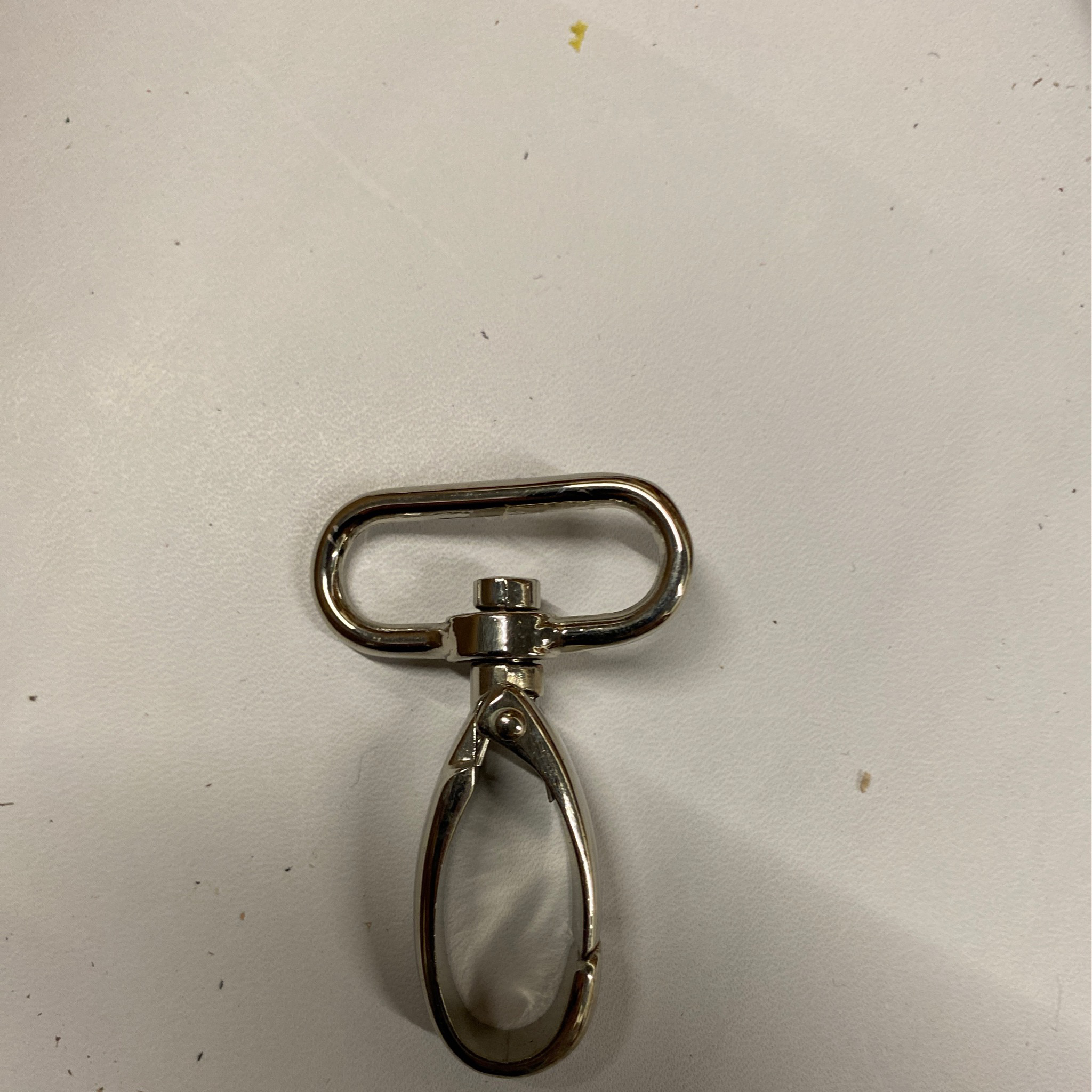 Musketon hook Nickel 33 mm