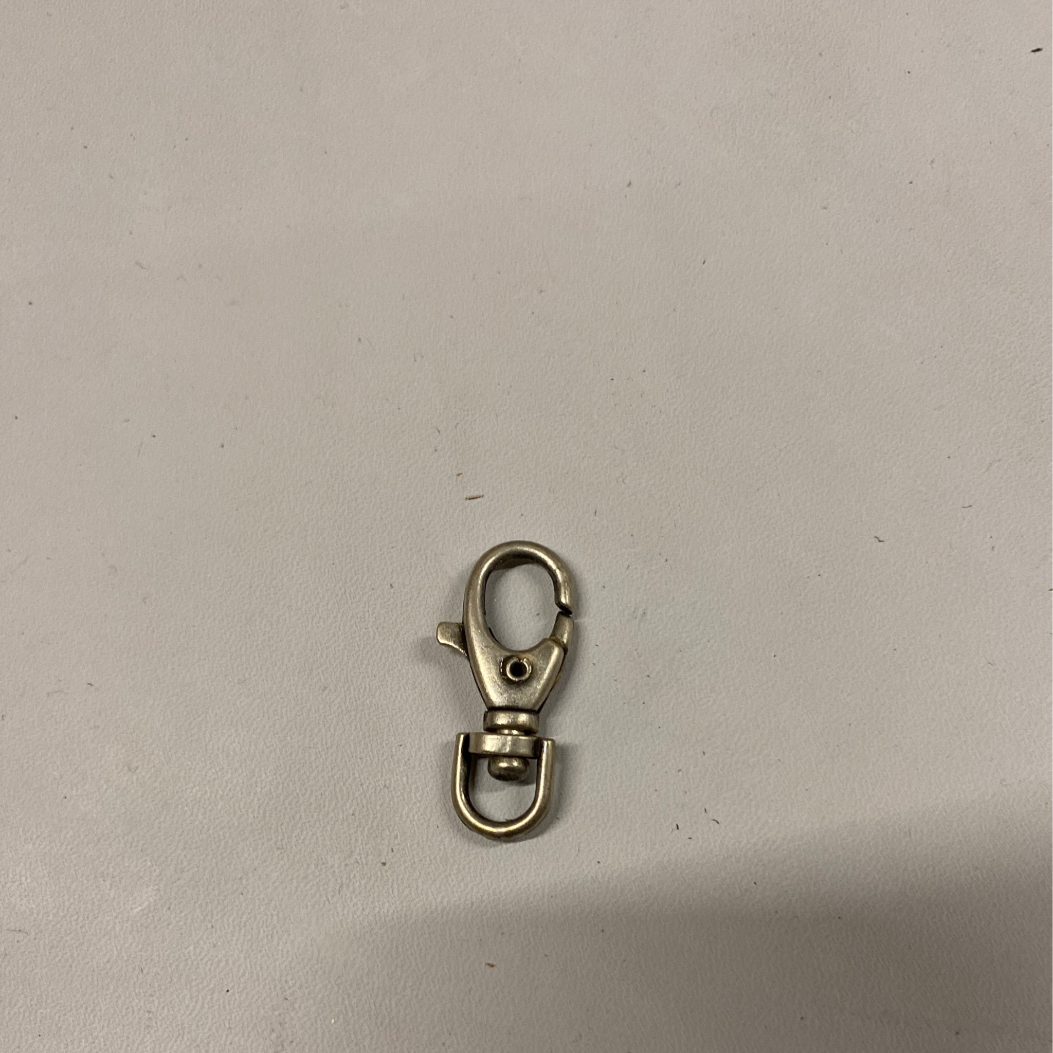 Musketon hook Old Silver 13 mm per two