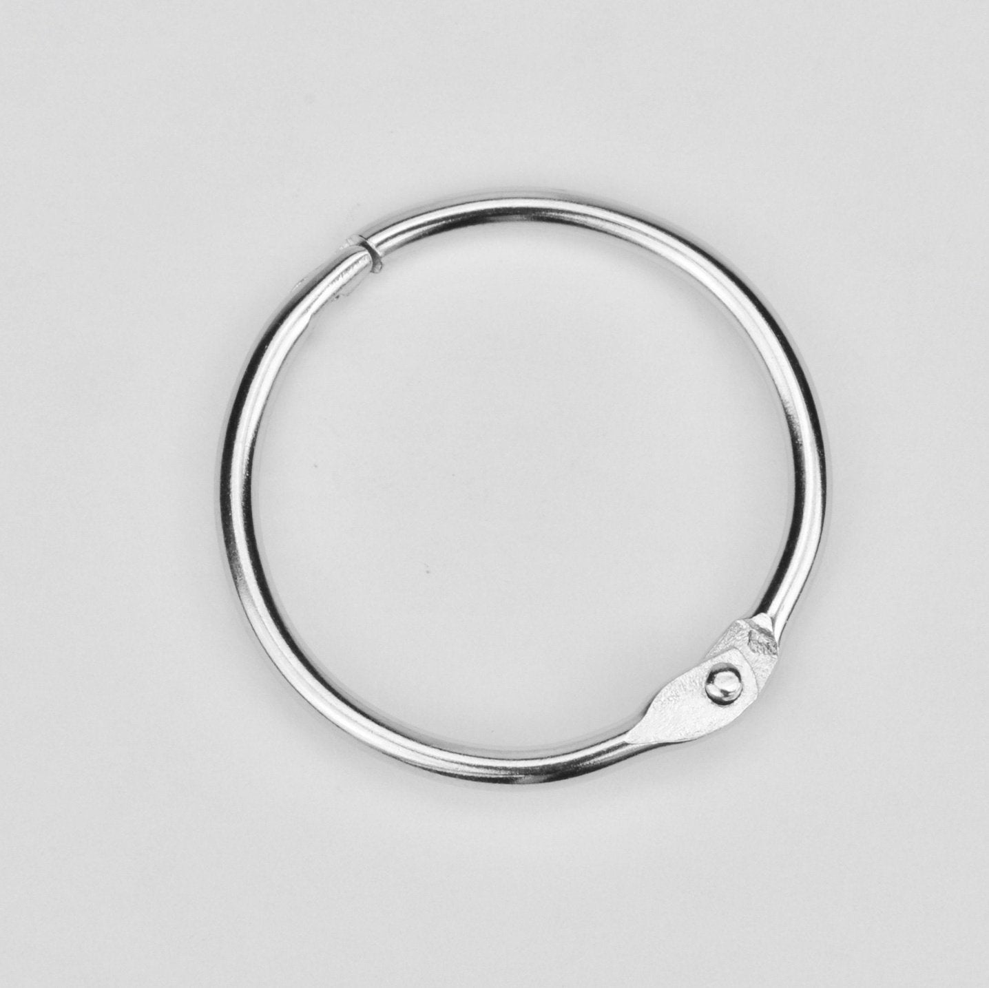 Ring with Clasp Bookbinding Ring Nickel 26 mm