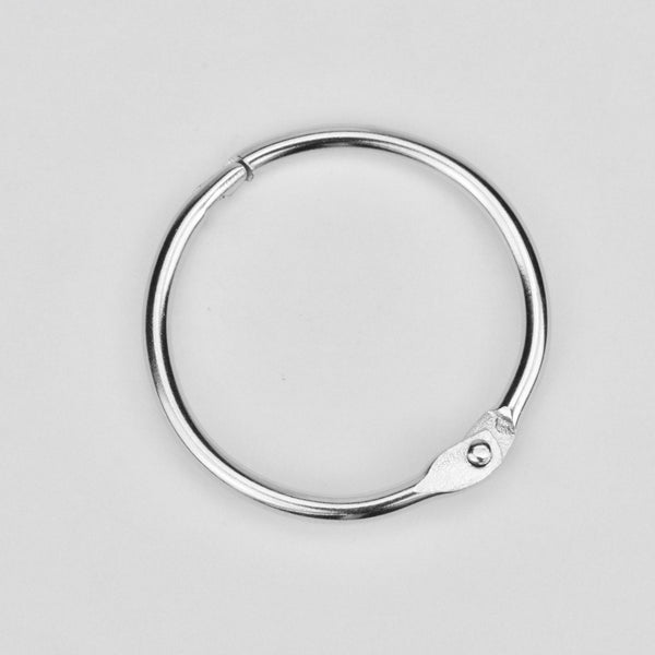 Ring with Clasp Bookbinding Ring Nickel 26 mm