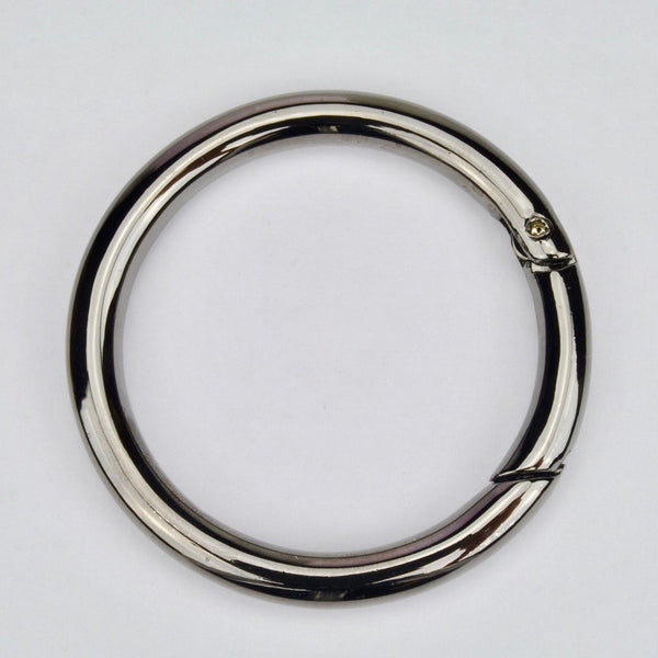 Spring ring clasp Gun Metal 50 mm