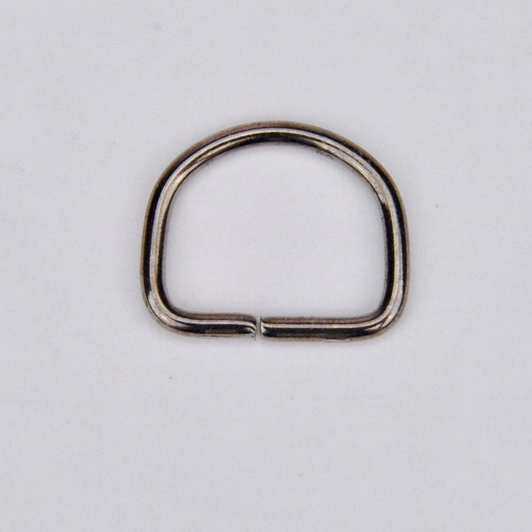 D-Ring gun metal 16 mm