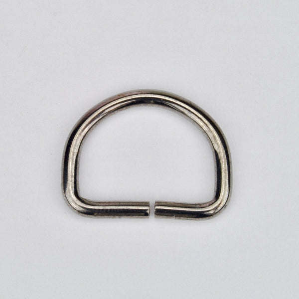 D-Ring Gun Metal 22 mm