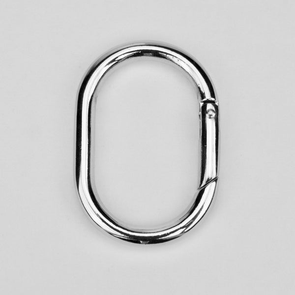 Oval Ring with closure Nickel