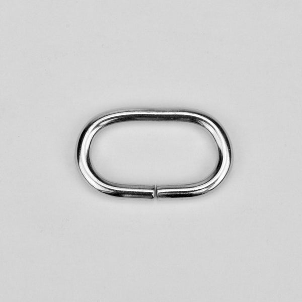 Oval Ring Nickel 22 mm