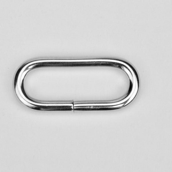 Oval Ring Nickel 32 mm