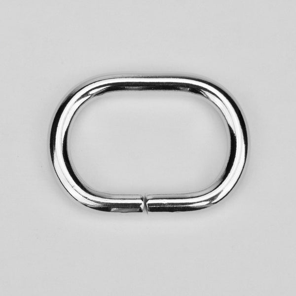 Oval Ring Nickel 32 mm