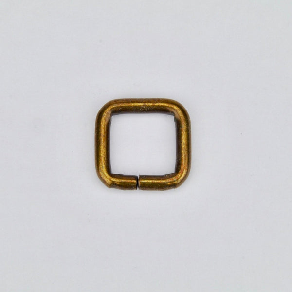 Square Ring Old Gold 15mm