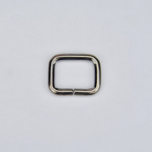 Rectangular Ring Gun Metal 20 mm