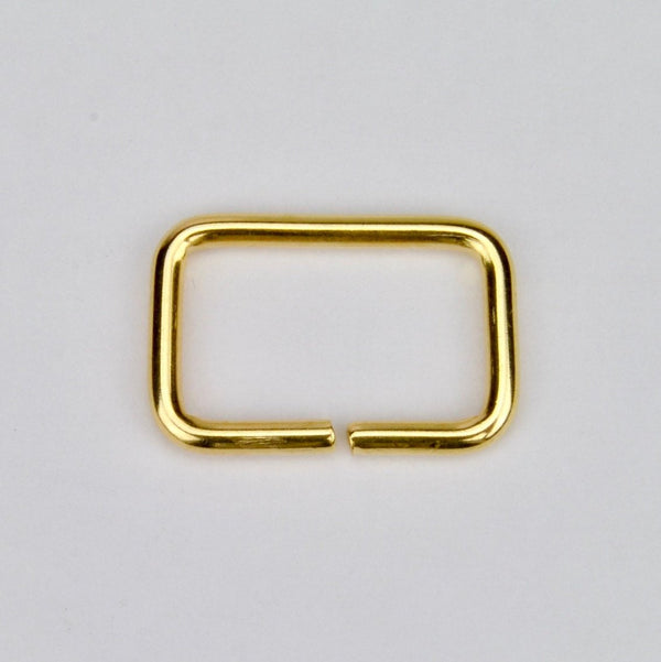 Rectangular Ring Gold 25 mm