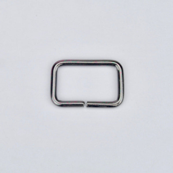 Rectangular Ring Gun Metal 25 mm