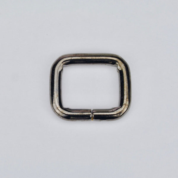 Rectangular Ring Gun Metal 25 mm