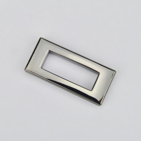 Rectangular Ring Gun Metal 28 mm