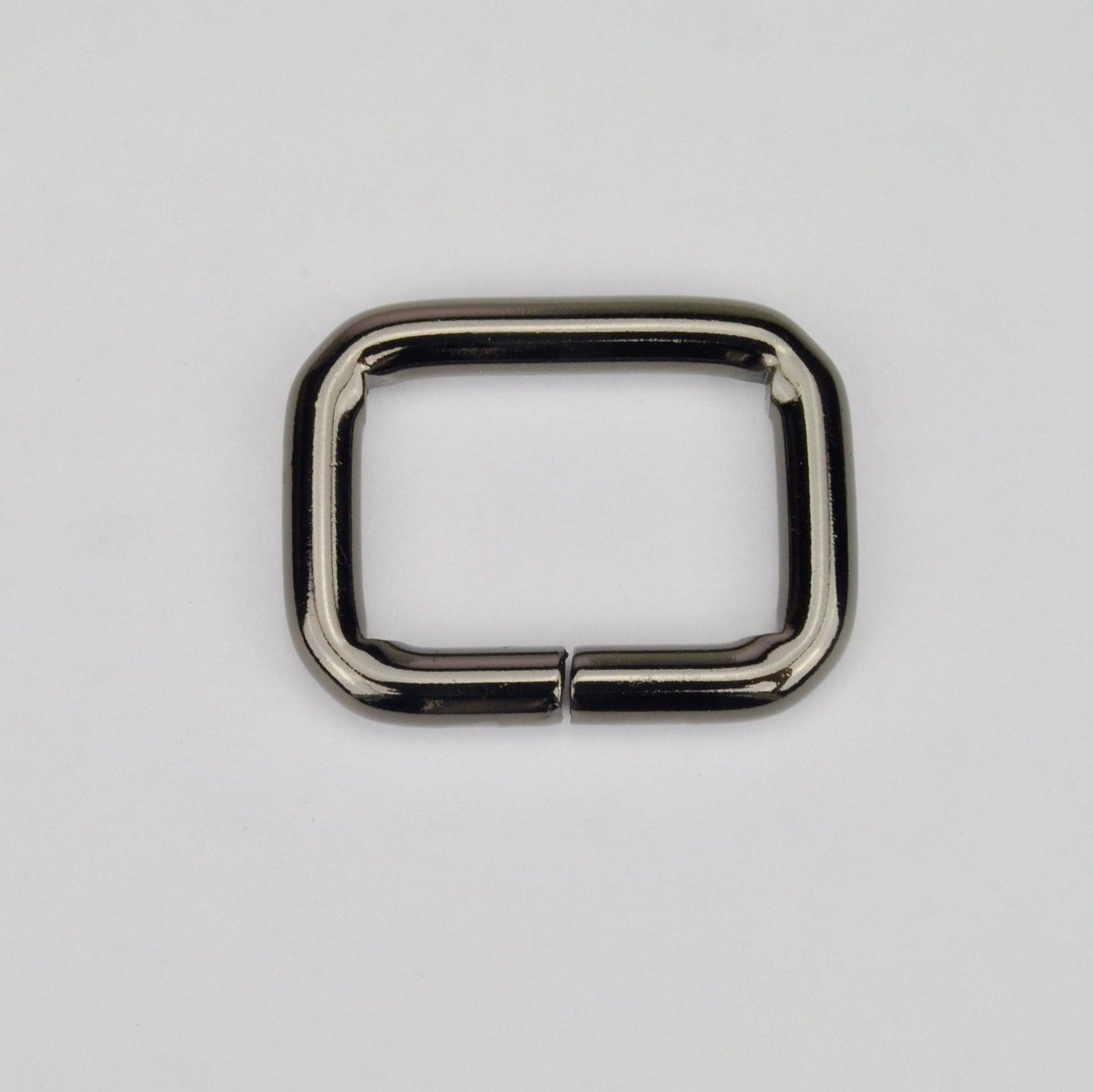 Rectangular Ring Gun Metal 30 mm