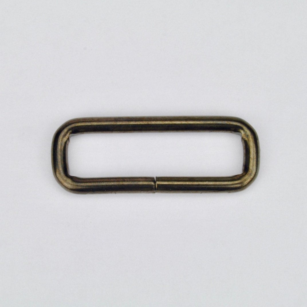 Rectangular Ring Gun Metal 40 mm