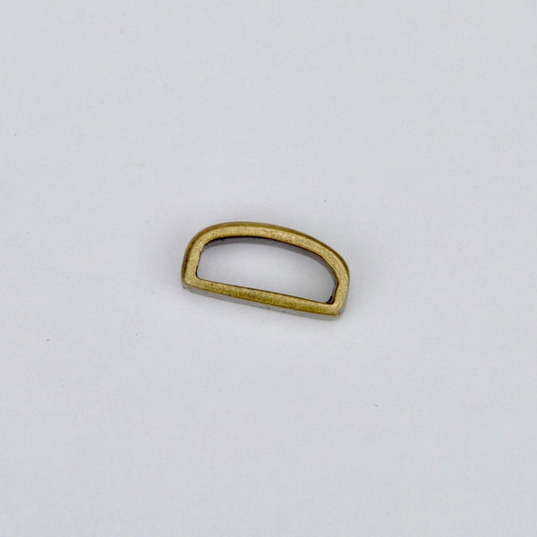 Rectangular metal buckle Old Gold 15 mm