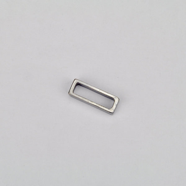Rectangular metal buckle Gun Metal 15 mm