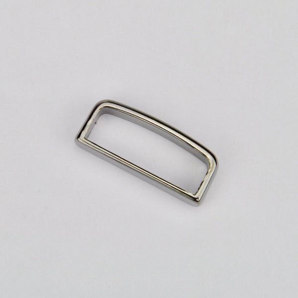 Rectangular metal buckle Gun Metal 25 mm
