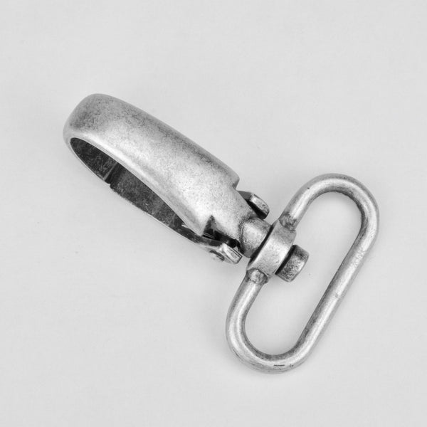 Musketon hook Old Silver 32 mm