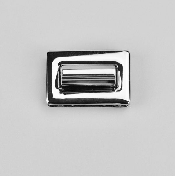 Clasp Turnlock Rectangular Nickel