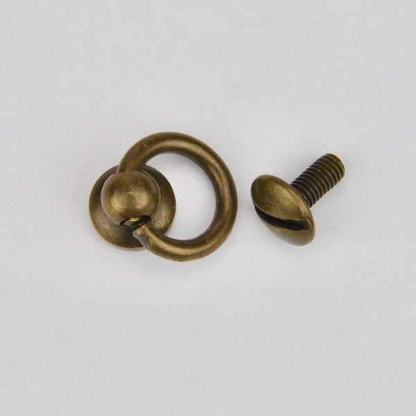 Bag handle fastener Old Gold 8 mm