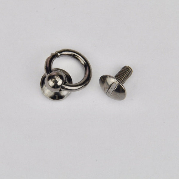 Handle fastener Gun Metal 8 mm