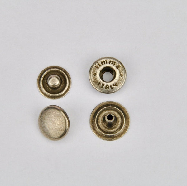 Snap button Old Silver 9