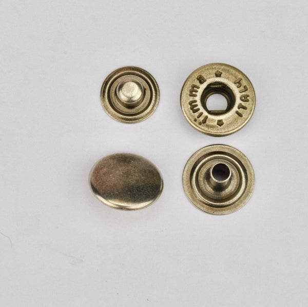 Snap button Old Silver 12