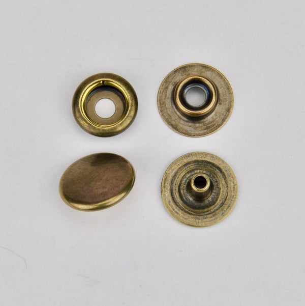 Snap button Old Gold 12.5