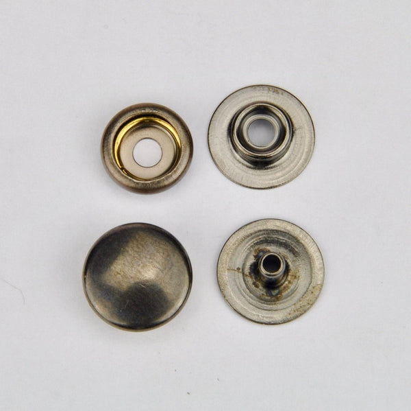 Snap button Gun Metal 12.5