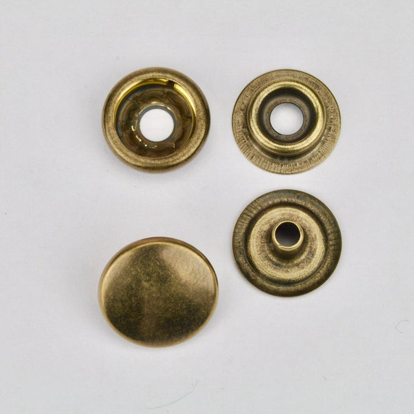 Snap button Old Gold 15